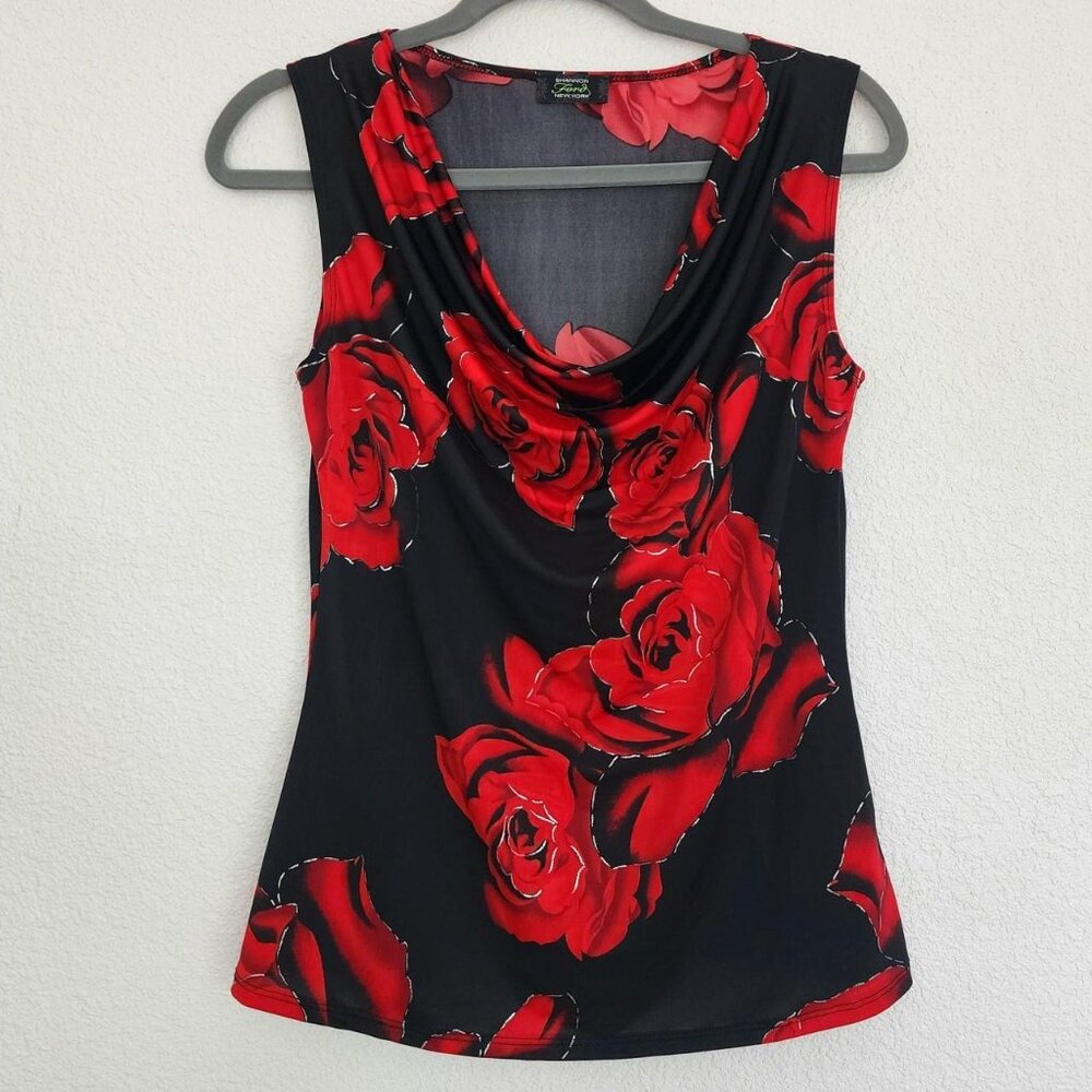 Red and Black Shannon Ford Blouse